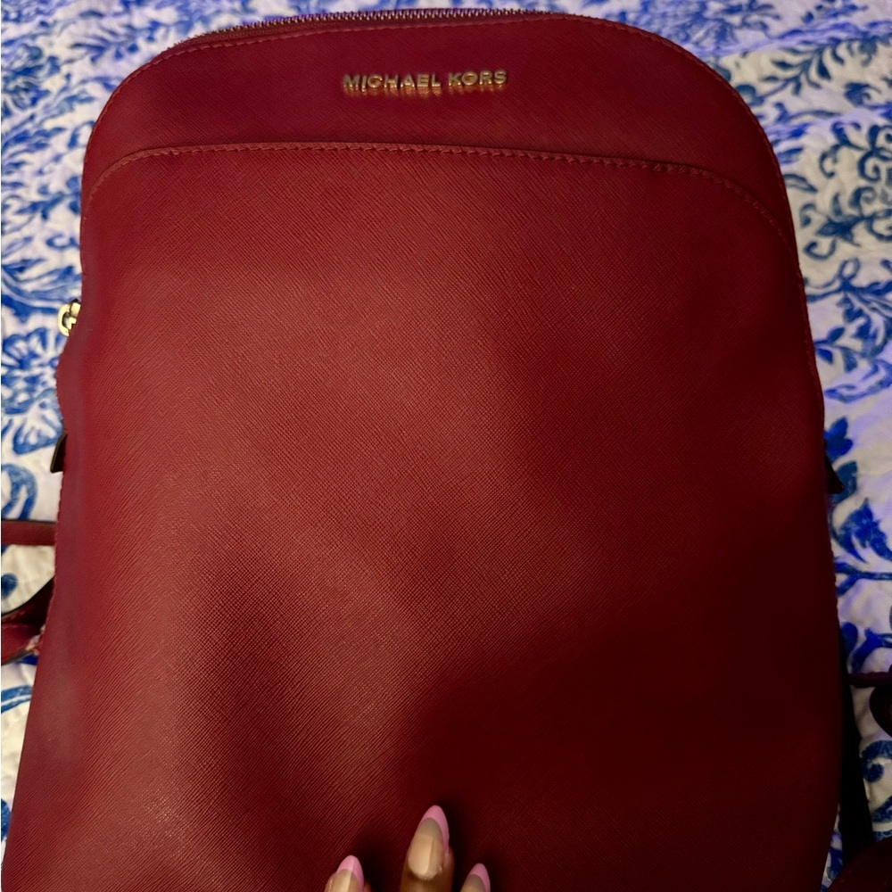 Michael Kors Burgundy Backpack